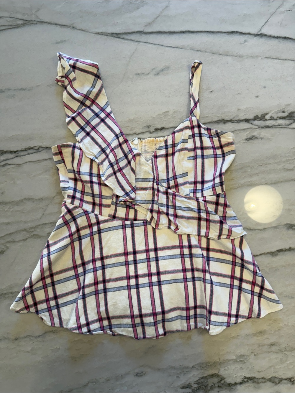 Parker Plaid Top, size small